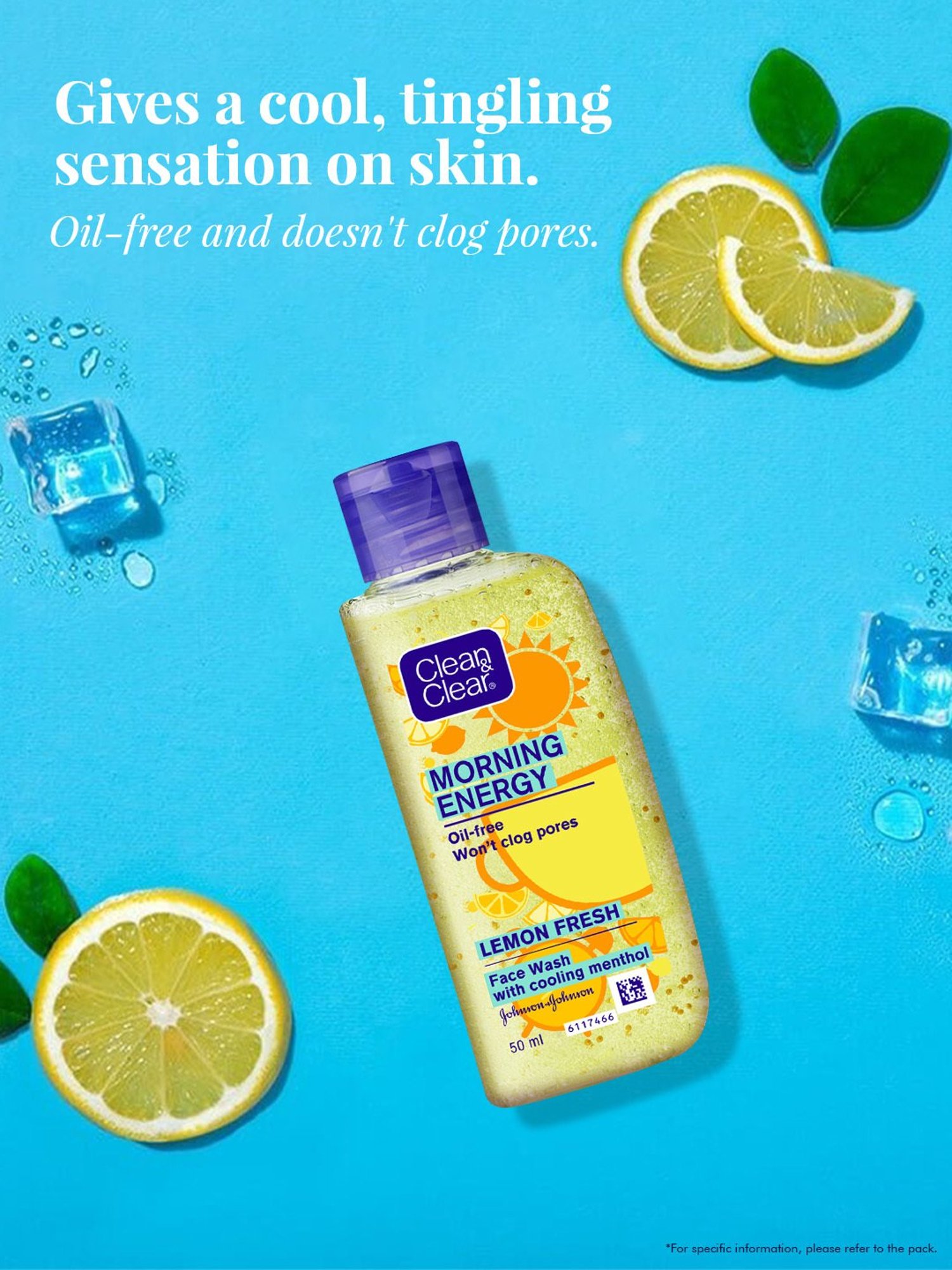 Clean & Clear Morning Energy Lemon Fresh Face Wash - 50 ml