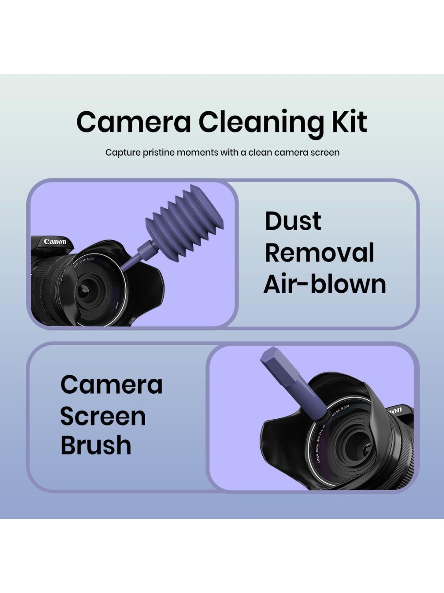 GRIPP 4 in 1 Professional Screen Cleaner Kit Includes Screen Cleanser Spray 150ml (Blue)