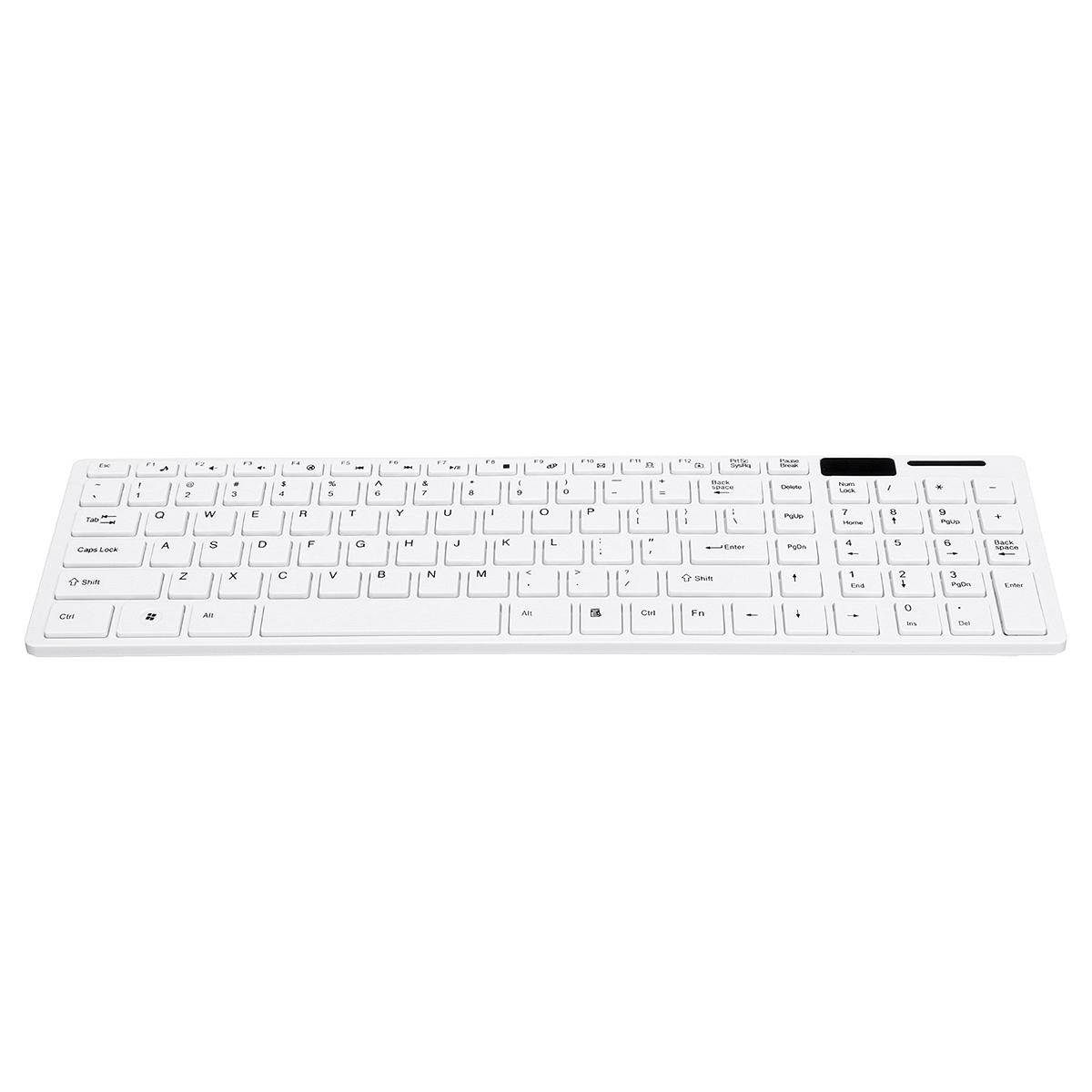 2.4Ghz Wireless Keyboard And Mouse Set For PC Macbook Smart Box TV Computer New - White (white)