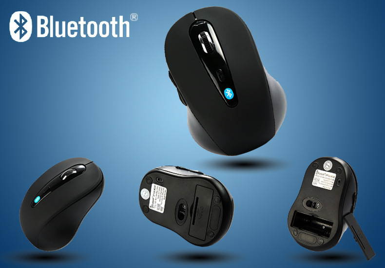 KuWfi BM-01 Ergonomic Bluetooth Wireless Optical Laser Mouse Wireless Bluetooth 3.0 Mouse Mice 600~1600DPI Adjustable Computer Accessories For Windows 7/8/XP/Vista/MAC Laptop Notebook