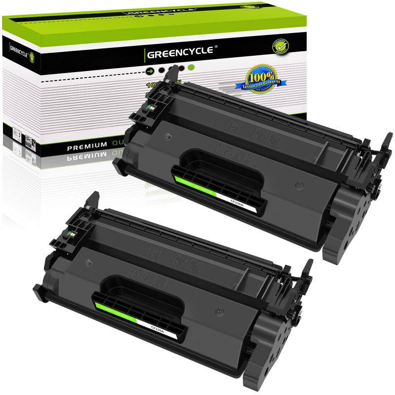 GREENCYCLE 2PK Compatible with HP CF226A 26A Black Toner Cartridge for LaserJet Pro MFP M426dw M402d Printer