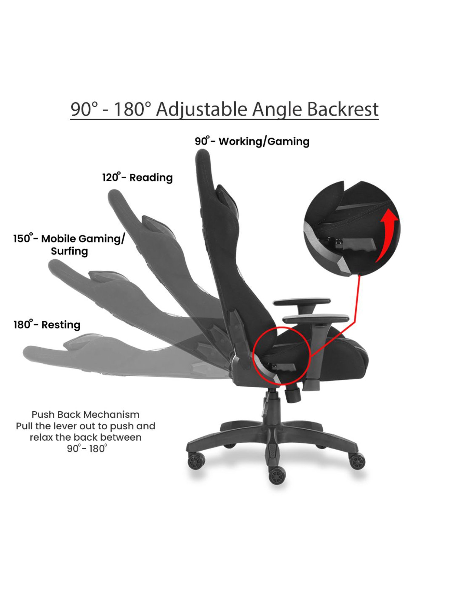 Green Soul Beast Black PU Leather Gaming Chair