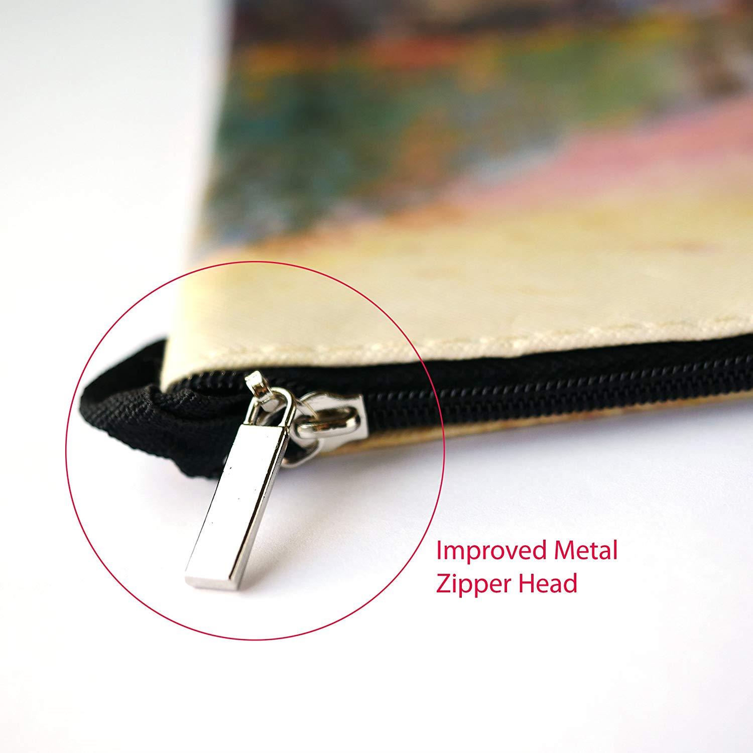 Digital Print Faux Leather Wallet Cosmetic Pouch and Coin Purse - 2pcs set -ButterFly Paris