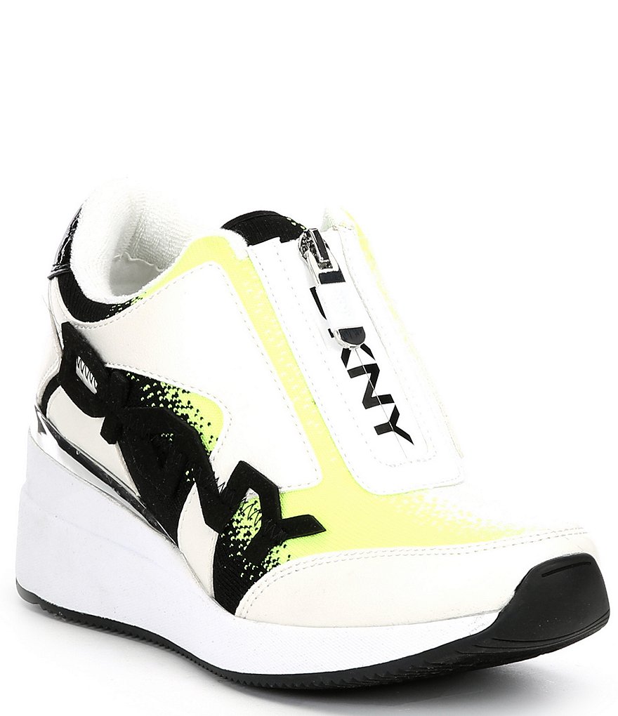 DKNY Parlan Logo Zip Front Sneakers
