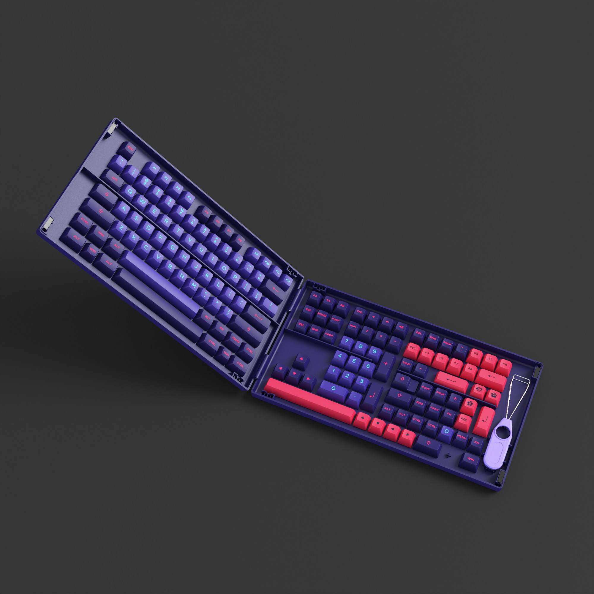 Akko Carbon Retro 158-Key ASA Profile PBT Double-Shot Full Keycap Set for Mechanical Keyboards with Collection Box