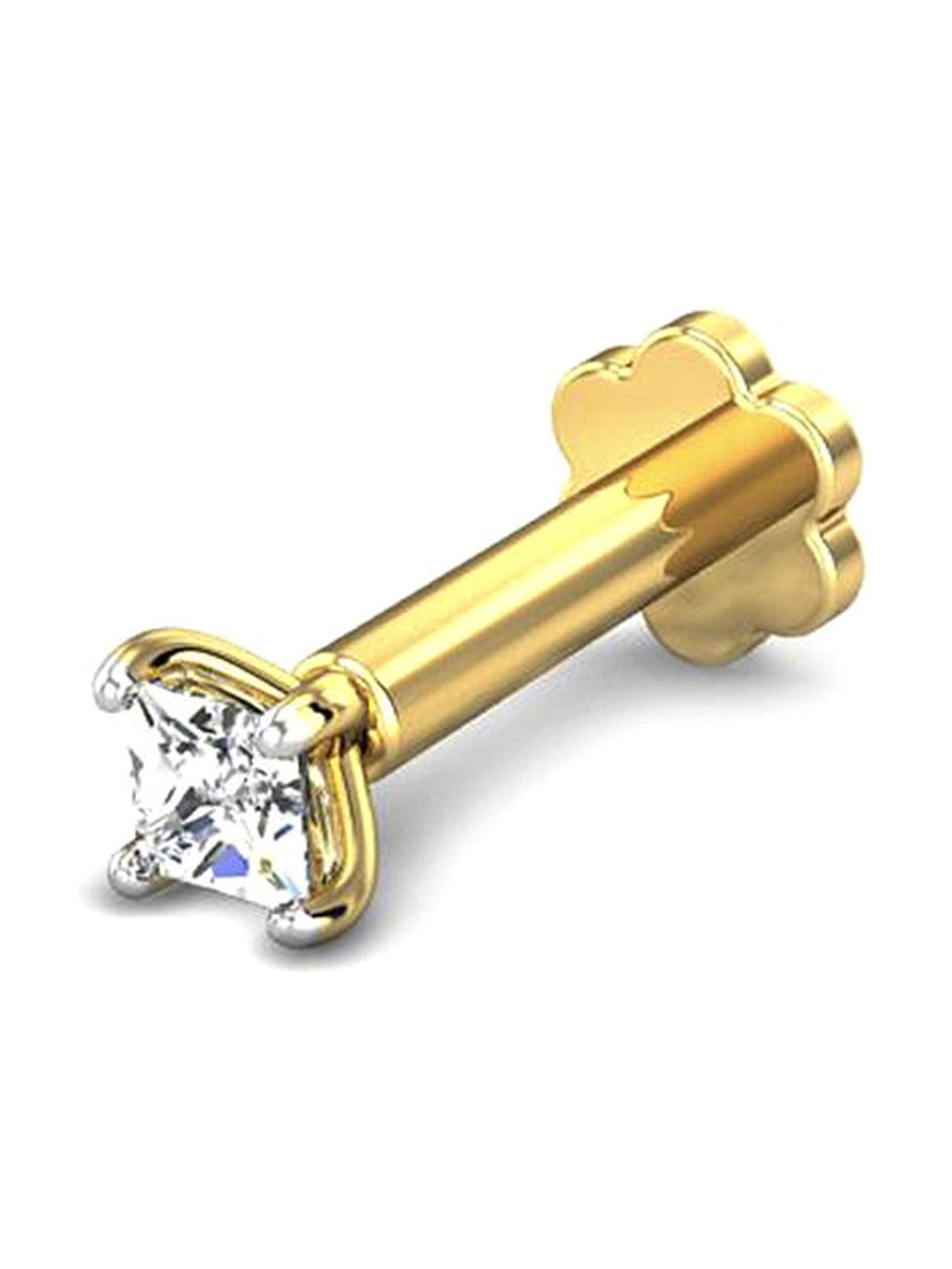 Malabar Gold and Diamonds 18 kt Gold & Diamond Nosepin