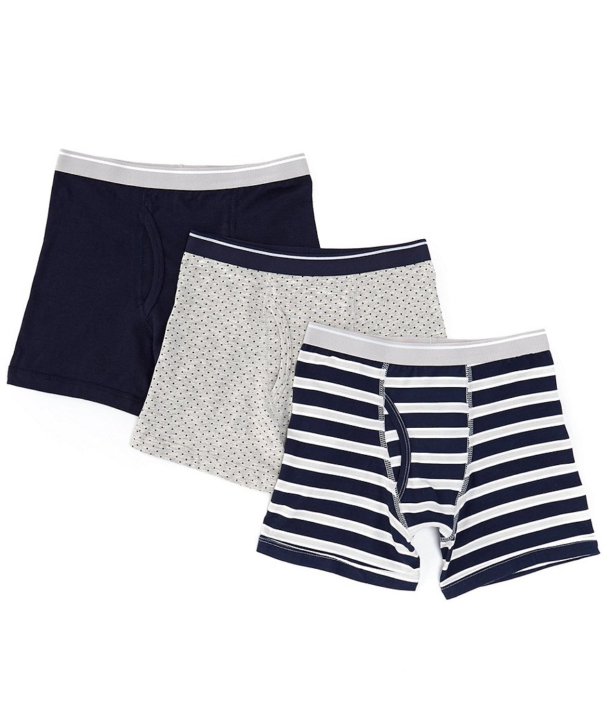 Class Club Big Boys 6-20 Performance 3-Pack Boxer Briefs