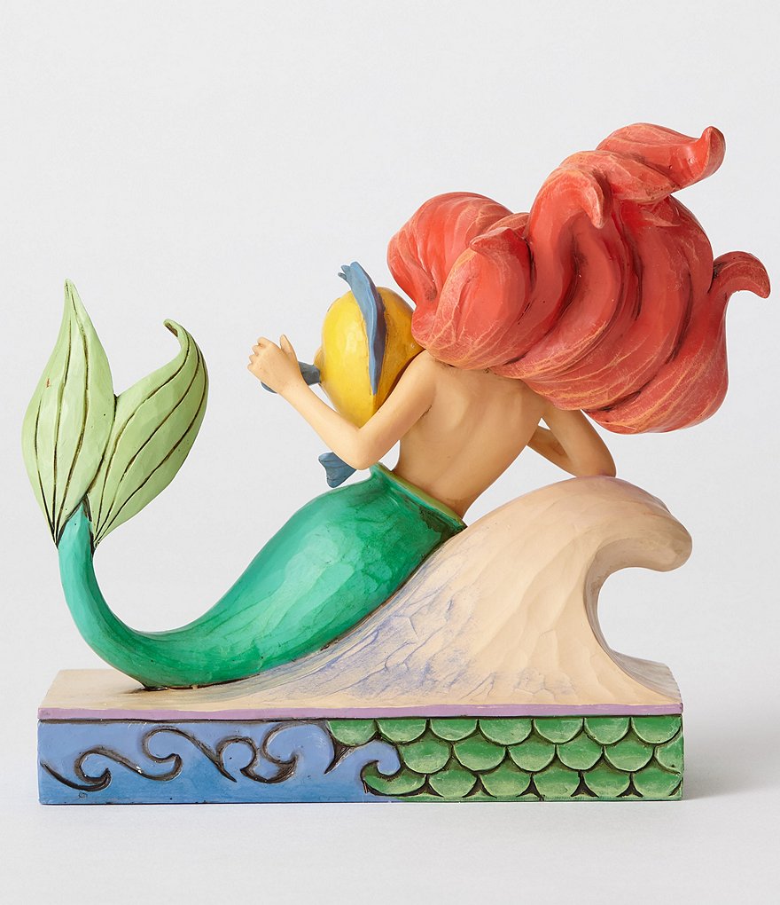Disney Traditions Collection by Jim Shore Ariel with Flounder #double;The Little Mermaid#double; Figurine
