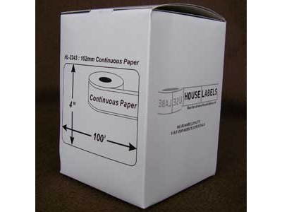 15 Rolls of BROTHER-compatible DK-2243 Continuous Labels (4in x 100'; 102mm*30.48m) in Mini-Cartons [BPA FREE]