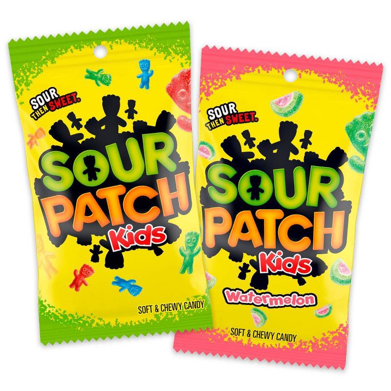 Sour Patch kids & Watermelon, Soft & Chewy Candy Bundle