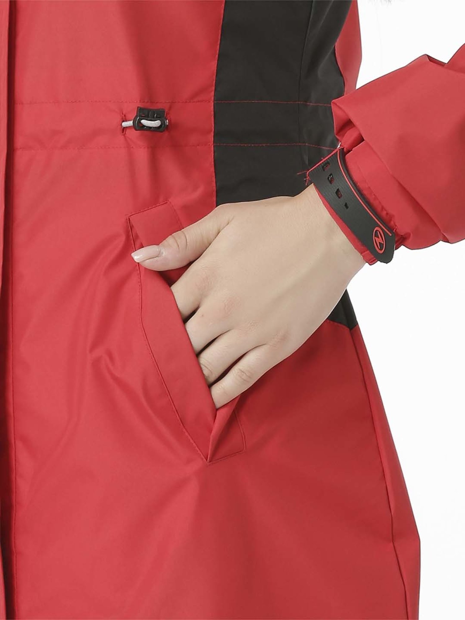 Zeel Red Regular Fit Rain Jacket