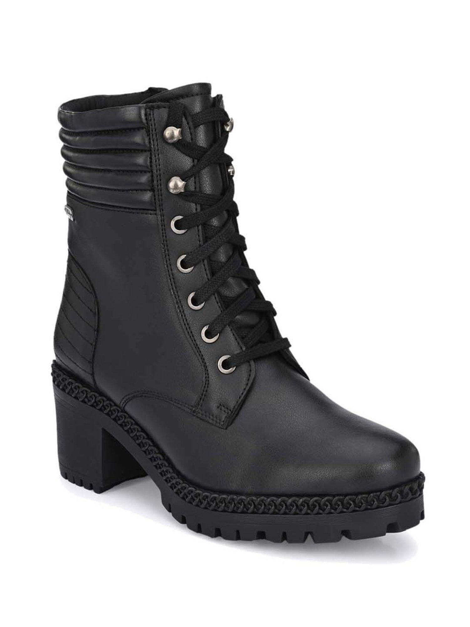 Delize Women's Black Derby Boots