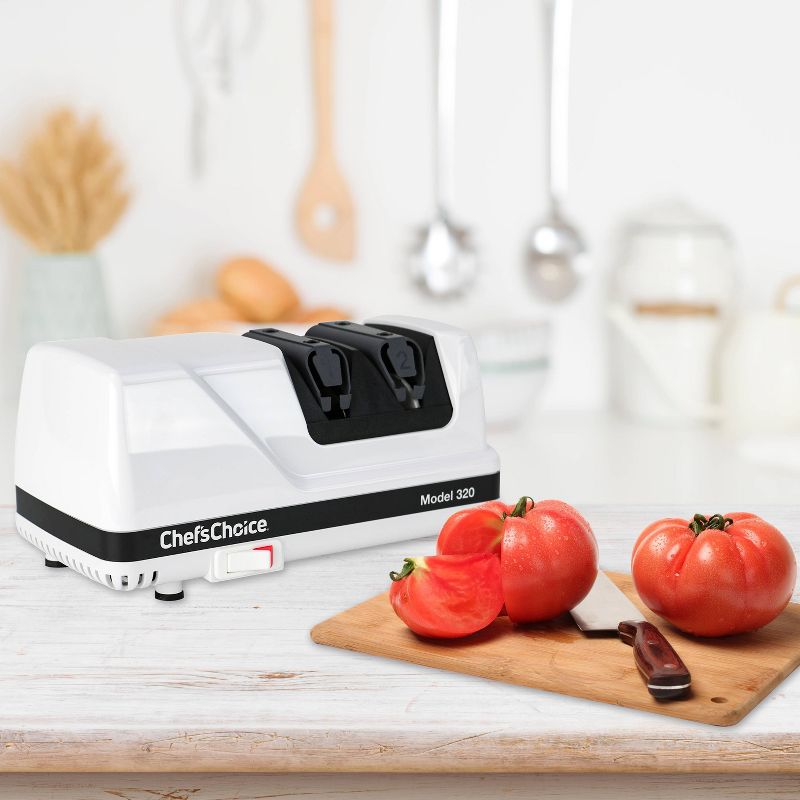 Chef'sChoice Diamond Hone FlexHone Strop Professional Electric Knife Sharpener White