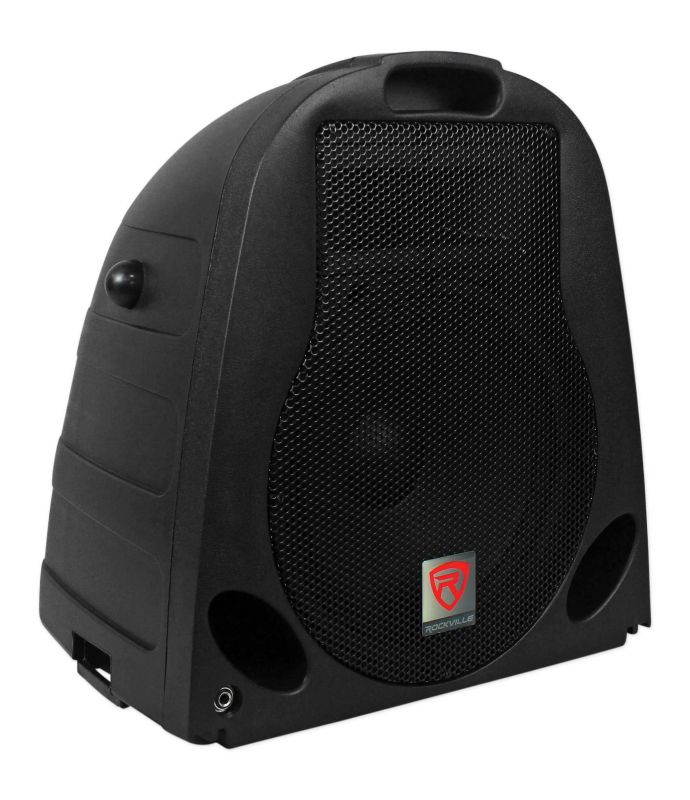 Rockville GB1 Powered Church Speakers w/ Mixer+Stands For Church Sound Systems