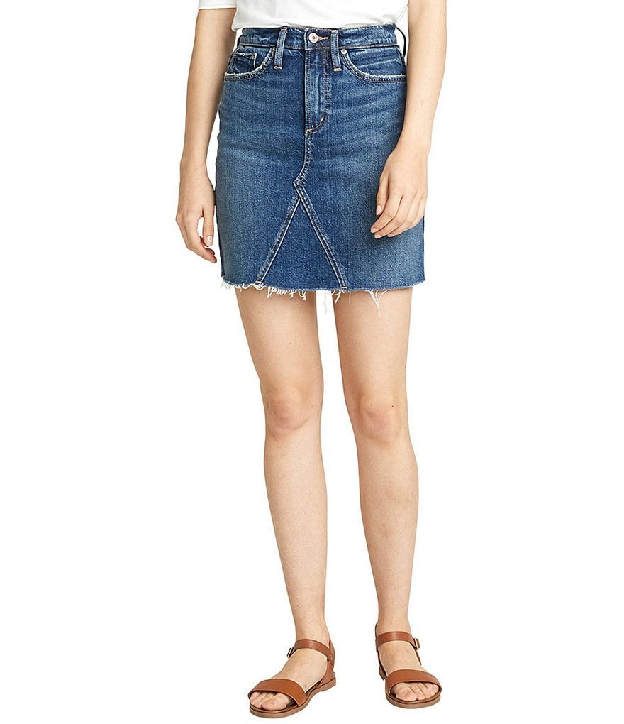 June & Hudson Frisco Denim Mini Skirt