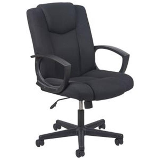 OFM Essentials Collection Mid-Back Swivel Upholstered Task Chair, in Black (ESS-3080)