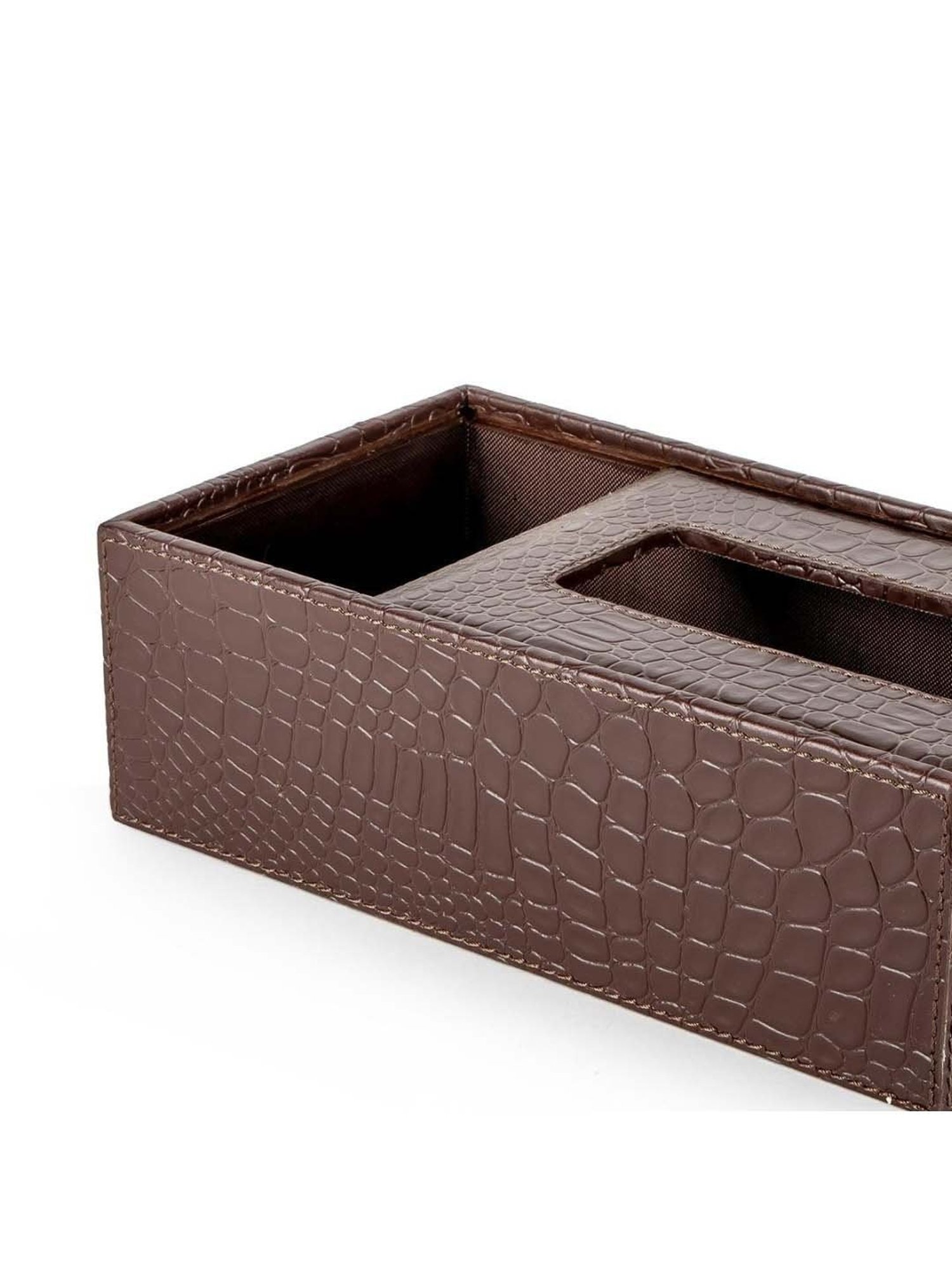 Art Street Pink Engineered Wood Rectangle Tissue Paper Napkin Box