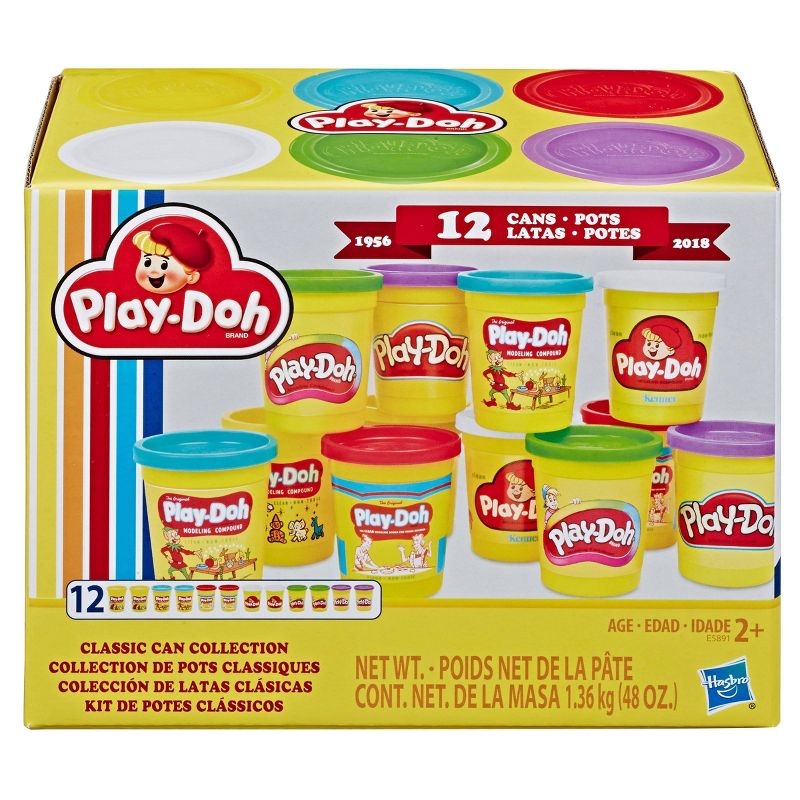 Play-Doh Retro Compound Pac Classic Can Collection - 12pk
