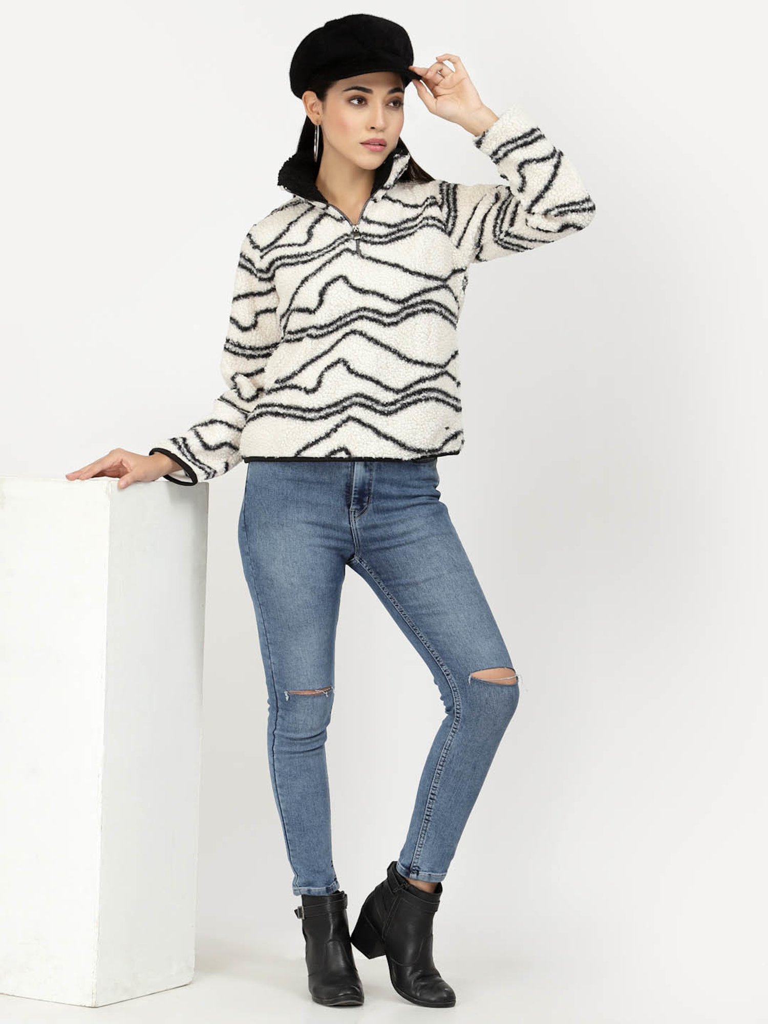 Belle Fille Yellow Patchwork Sweatshirt