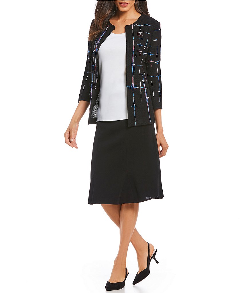 Misook Gored Washable Skirt