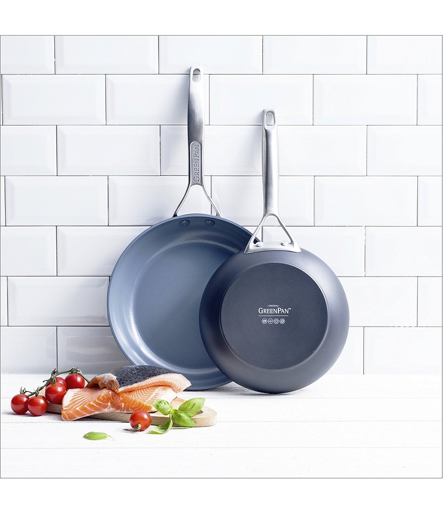 GreenPan Paris Pro Ceramic Non-Stick 8#double; & 10#double; Open Fry Pan Set