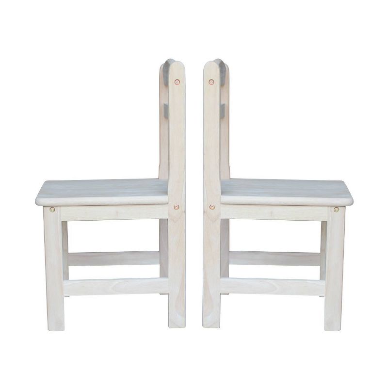 Set of 2 Juvenile Chairs Wood - International Concepts