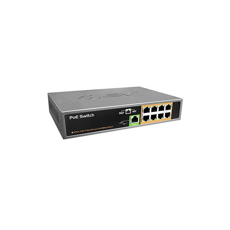 9 Port PoE+ Switch 8 PoE+ Ports | 1 Uplink Port 120W 8023afat