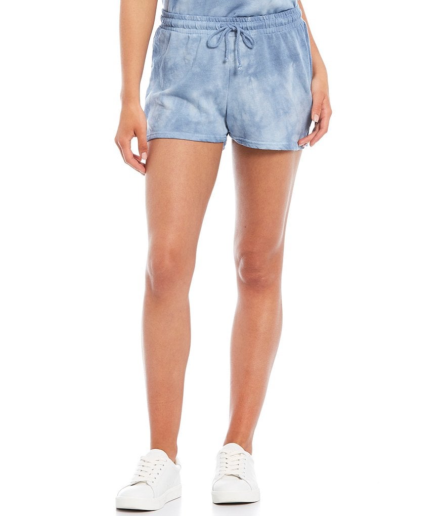 BB Dakota by Steve Madden Tie Dye Coordinating Mid Rise Drawstring Lounge Shorts