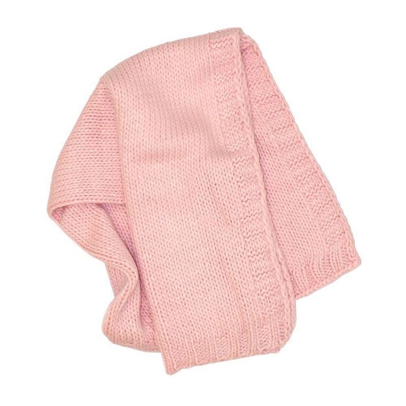 Kimberly Grant Large Gauge Cable Knit Blanket - Pink