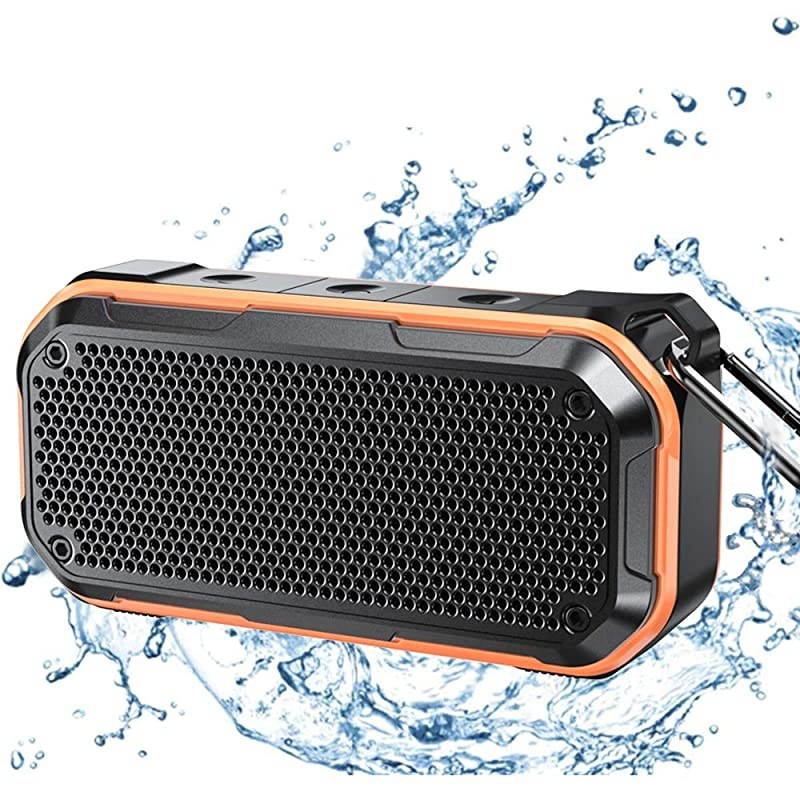 Bluetooth Speaker IPX7 Speaker Bluetooth Wireless Outdoor Portable Speakers TWS Stereo Rich Bass 12H Playtime with Microphone for Shower Bath Pool Boat Beach Home Party Travel
