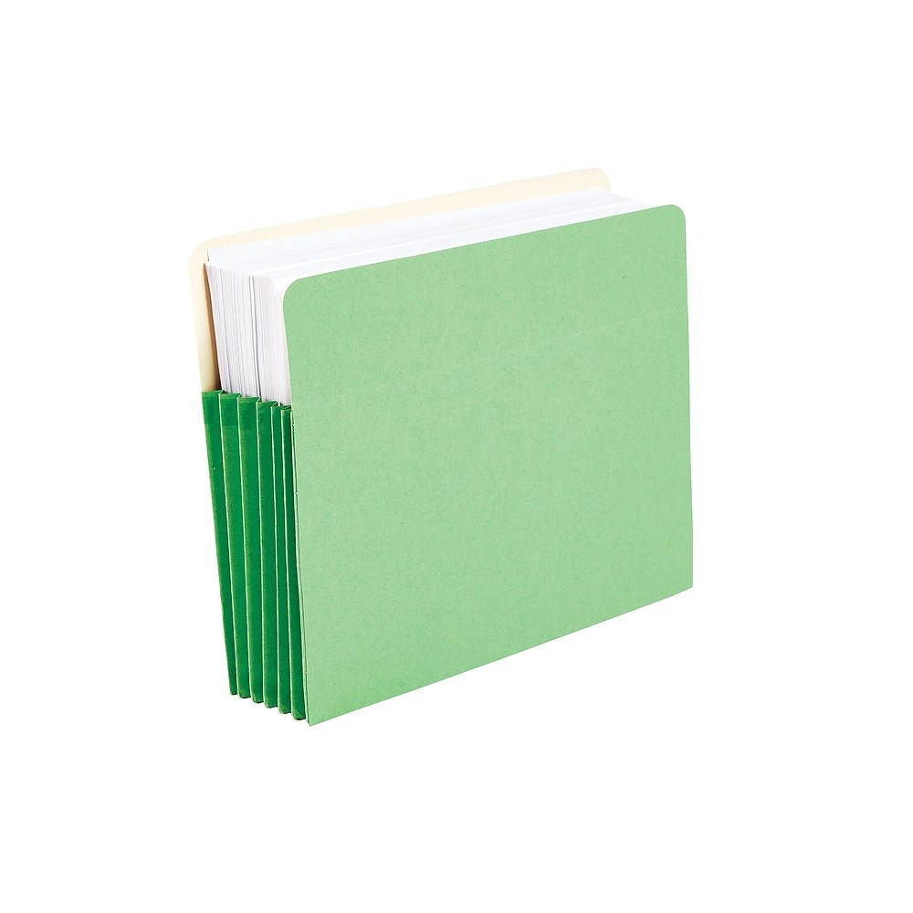 Staples Paper Stock File Pockets 5-1/4" Expansion Letter Asst Colors 5/PK