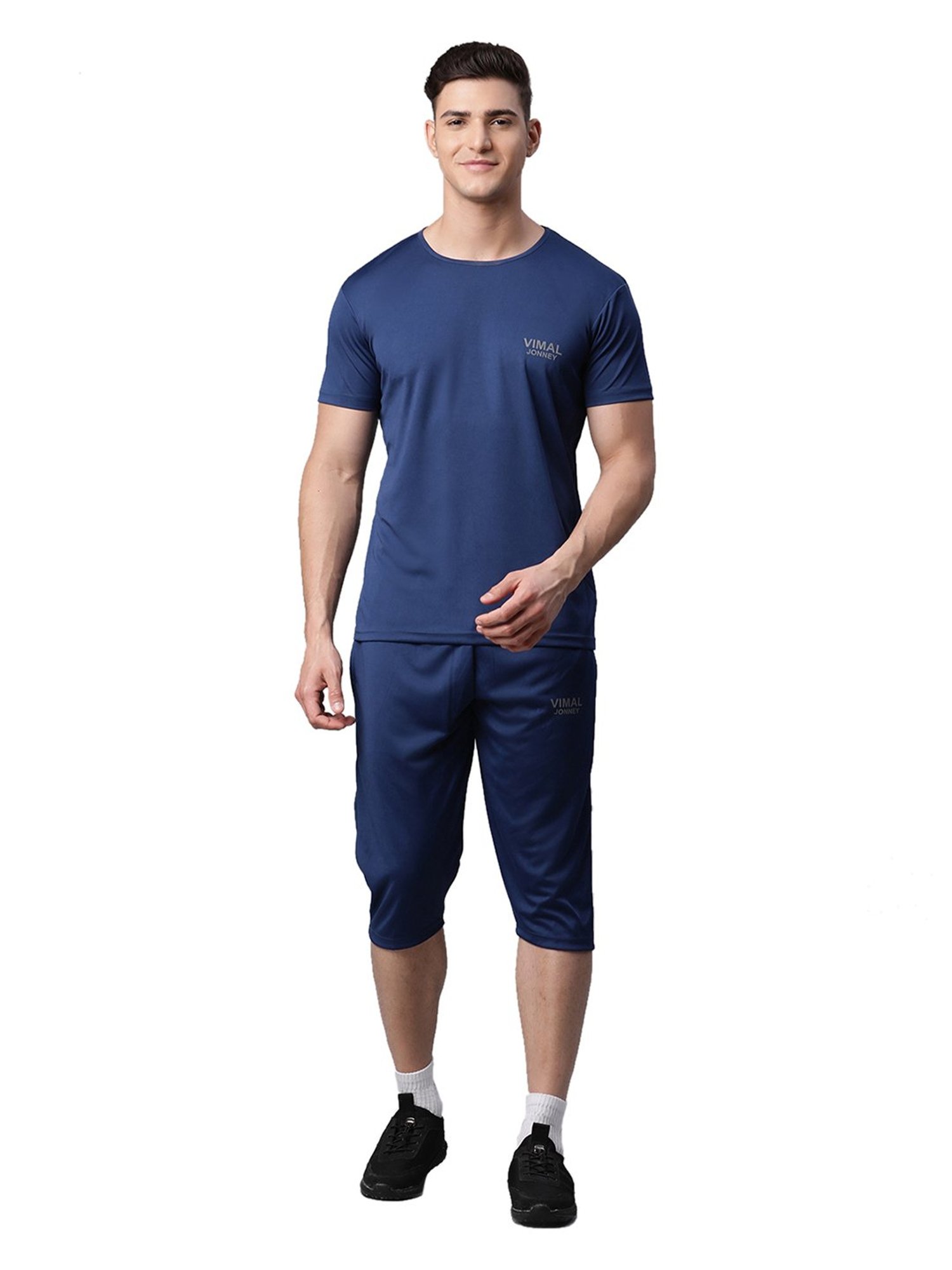 Vimal Jonney Multicolor Regular Fit T-Shirt With Capris - Pack of 3