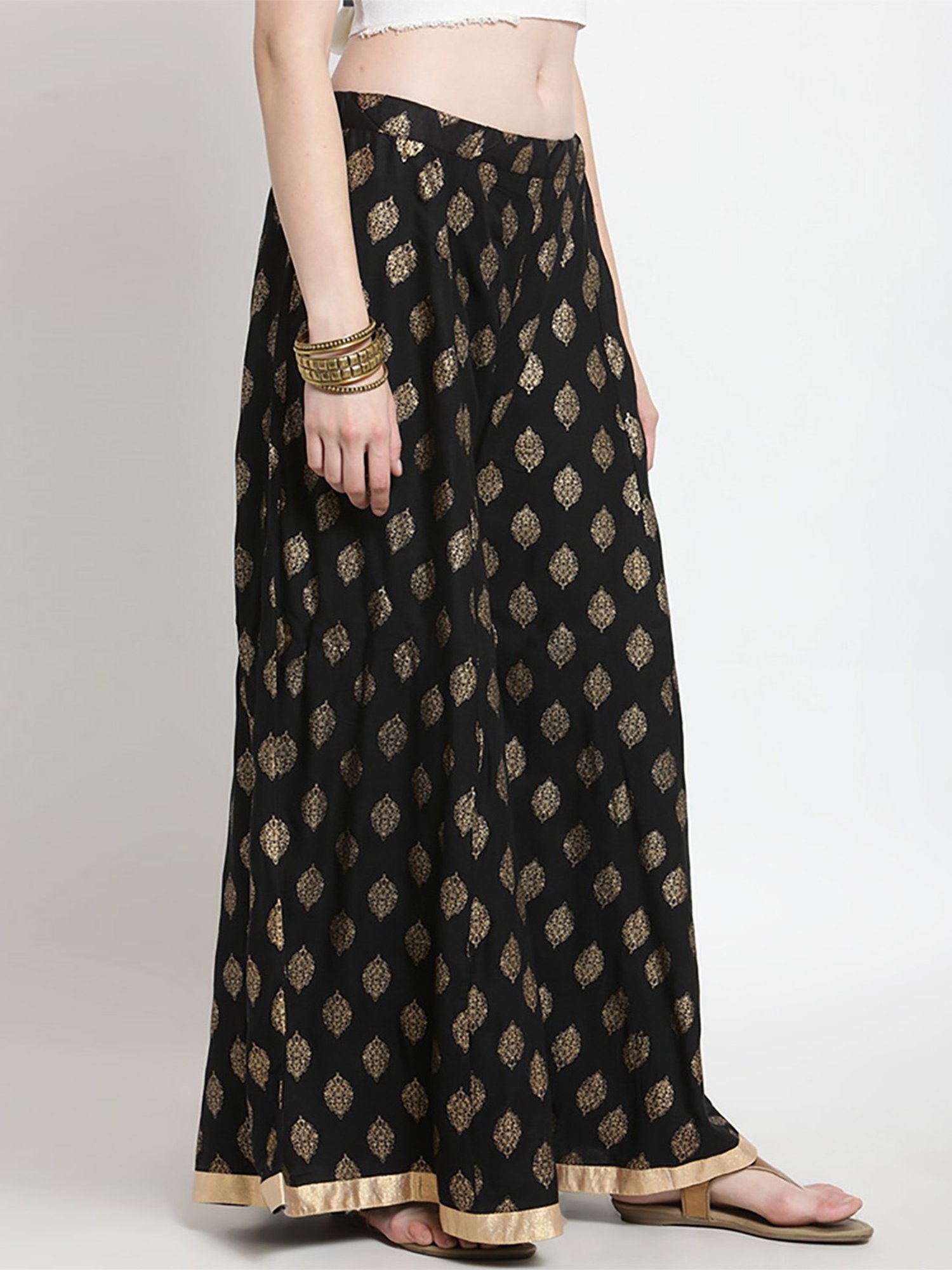 Castle Black Printed Palazzos