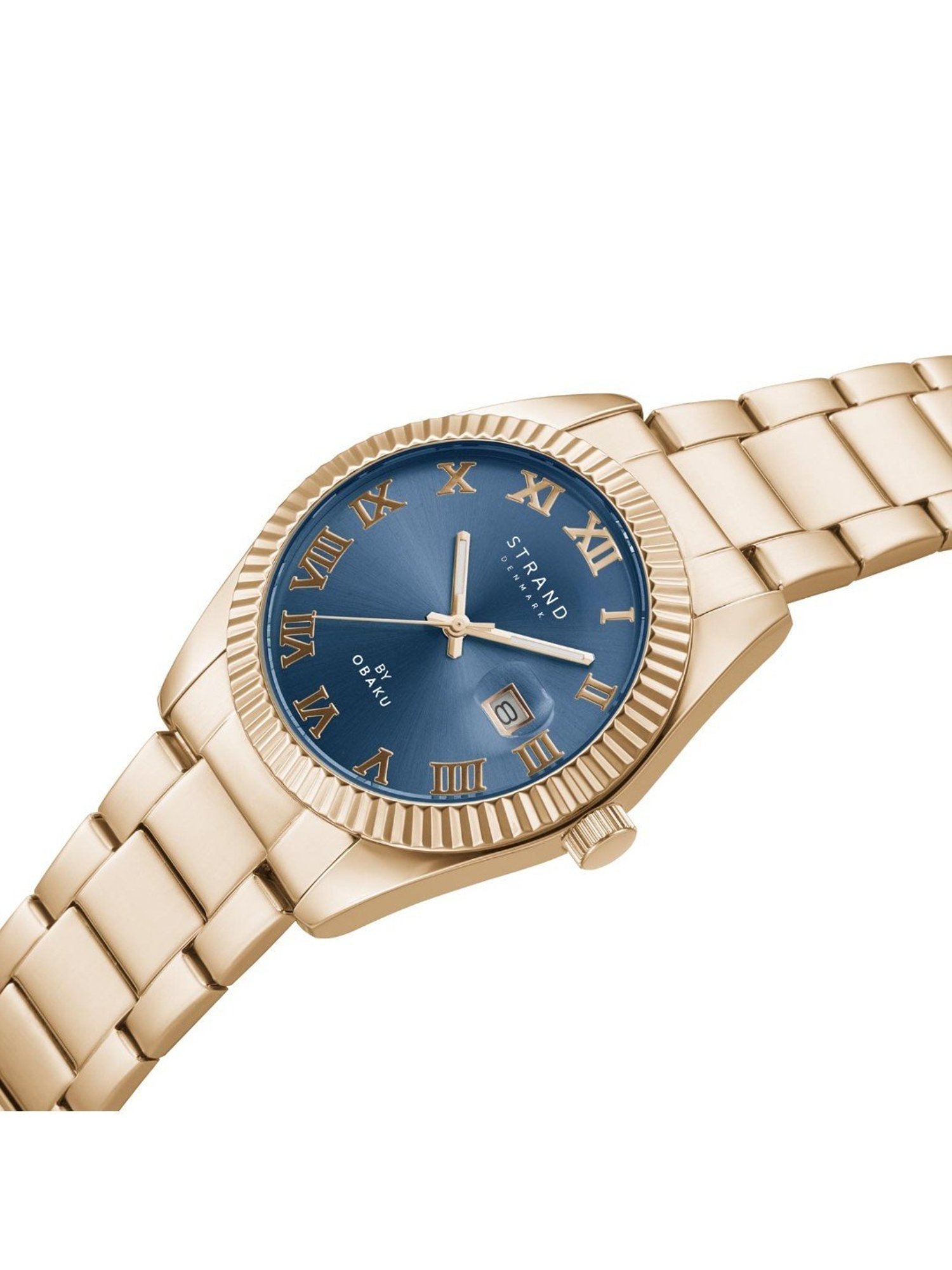 STRAND by Obaku S721GDVLSV Delmore Lapis Analog Watch for Men