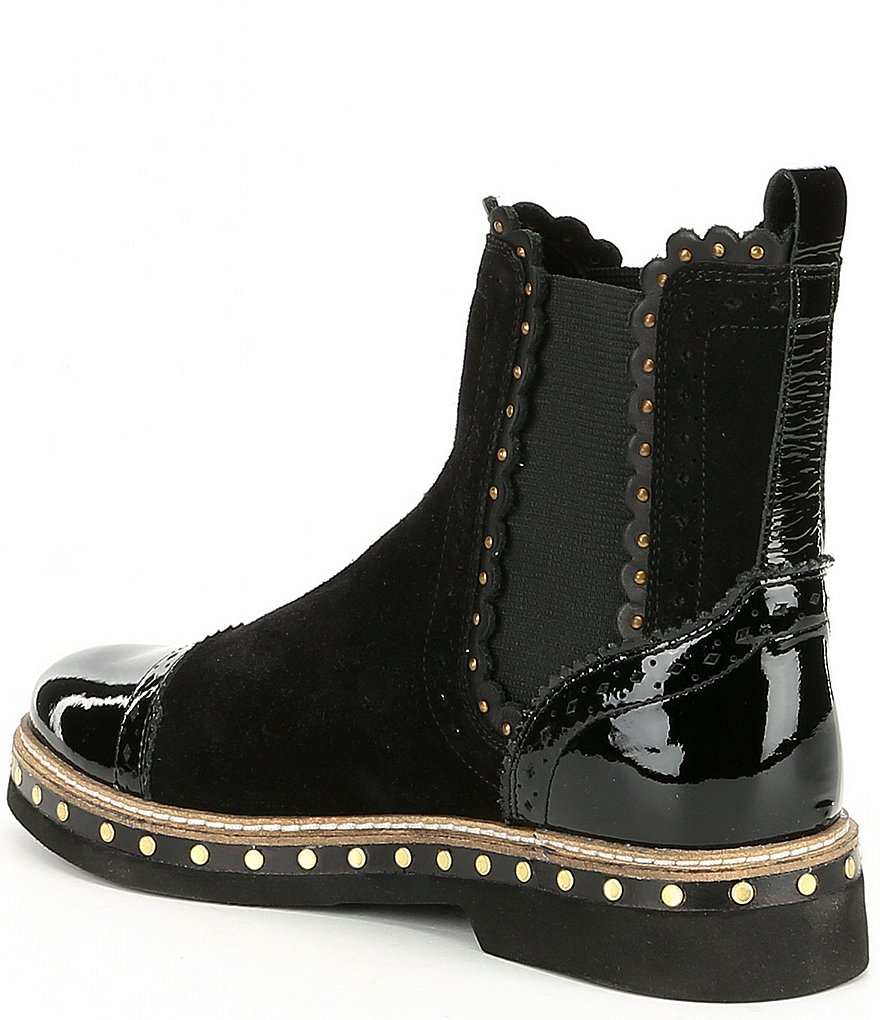 Free People Atlas Studded Suede Chelsea Booties