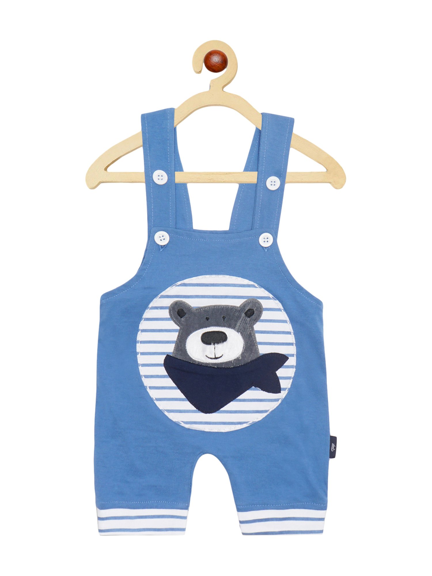 Juniors by Lifestyle Kids Mid Blue Cotton Casual Coordinate Set