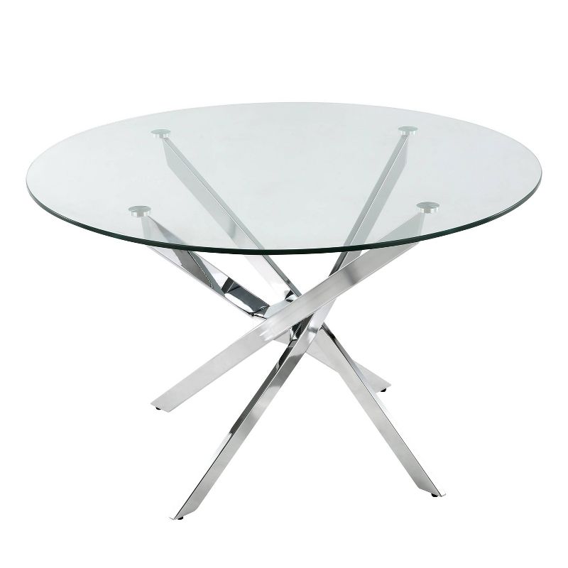 Ernest Glass Dining Table Clear - Poly and Bark