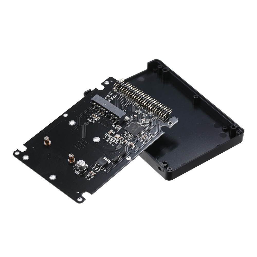 mSATA to 2.5" 44PIN PATA/IDE SSD HDD mSATA to PATA Converter Adapter Enclosure (Case Included)