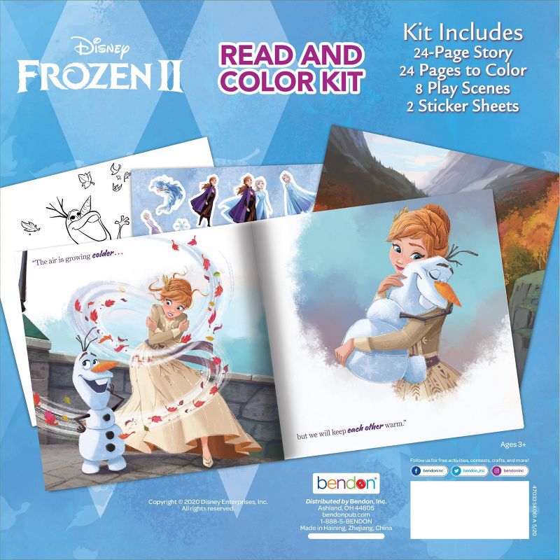 Frozen 2 Read & Color Kit