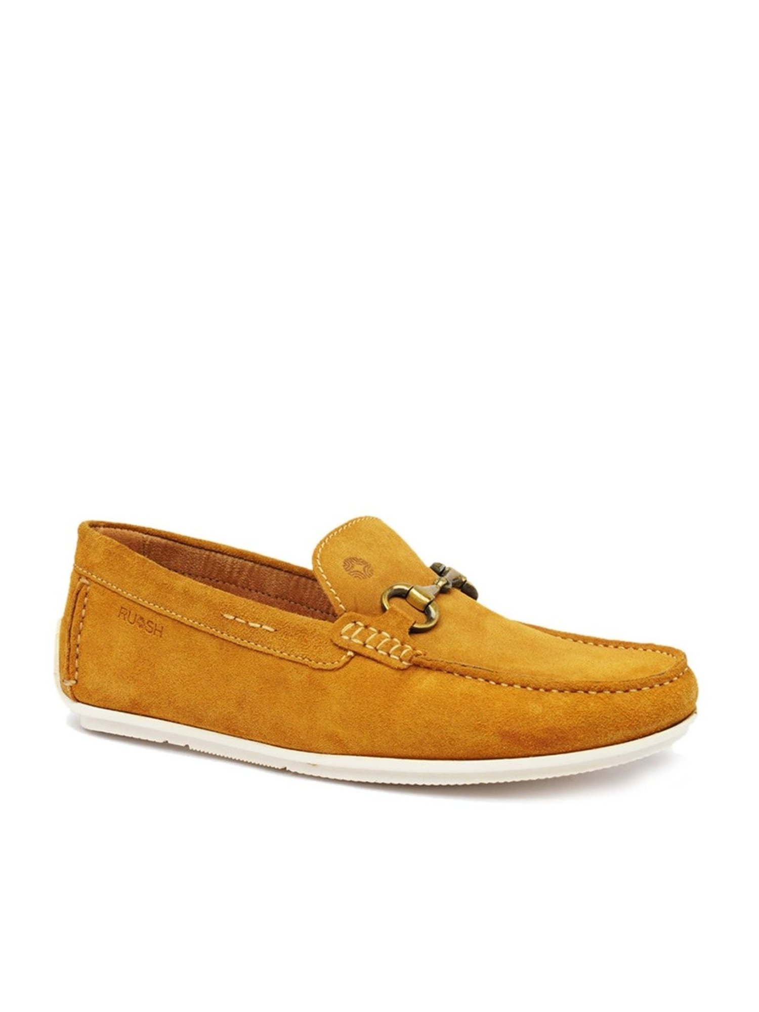 Ruosh Men's Yellow Casual Loafers