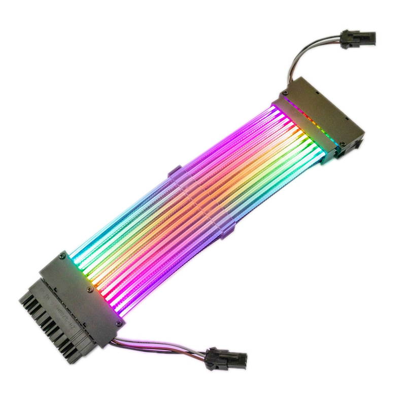 ALAMENGDA 24 PIN Light-emitting Addressable RGB Power Extension Cable 260mm 10.23&rdquo;