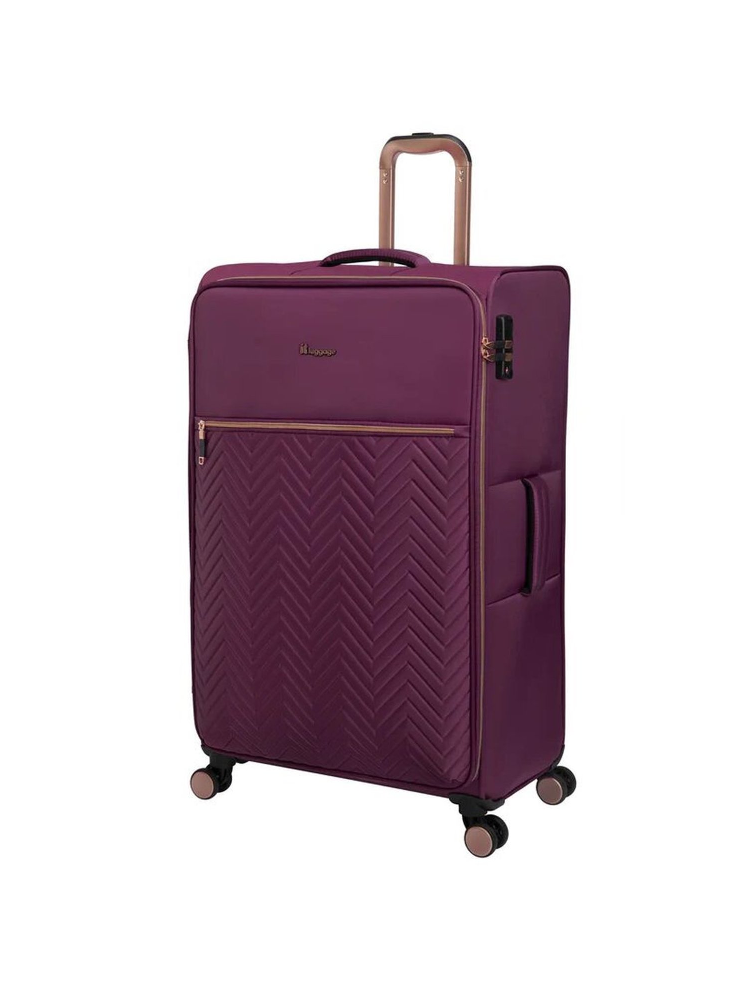 it luggage Bewitching Purple Combo-28 & 20 inches Expandable Soft Case Luggage Trolley with TSA Lock