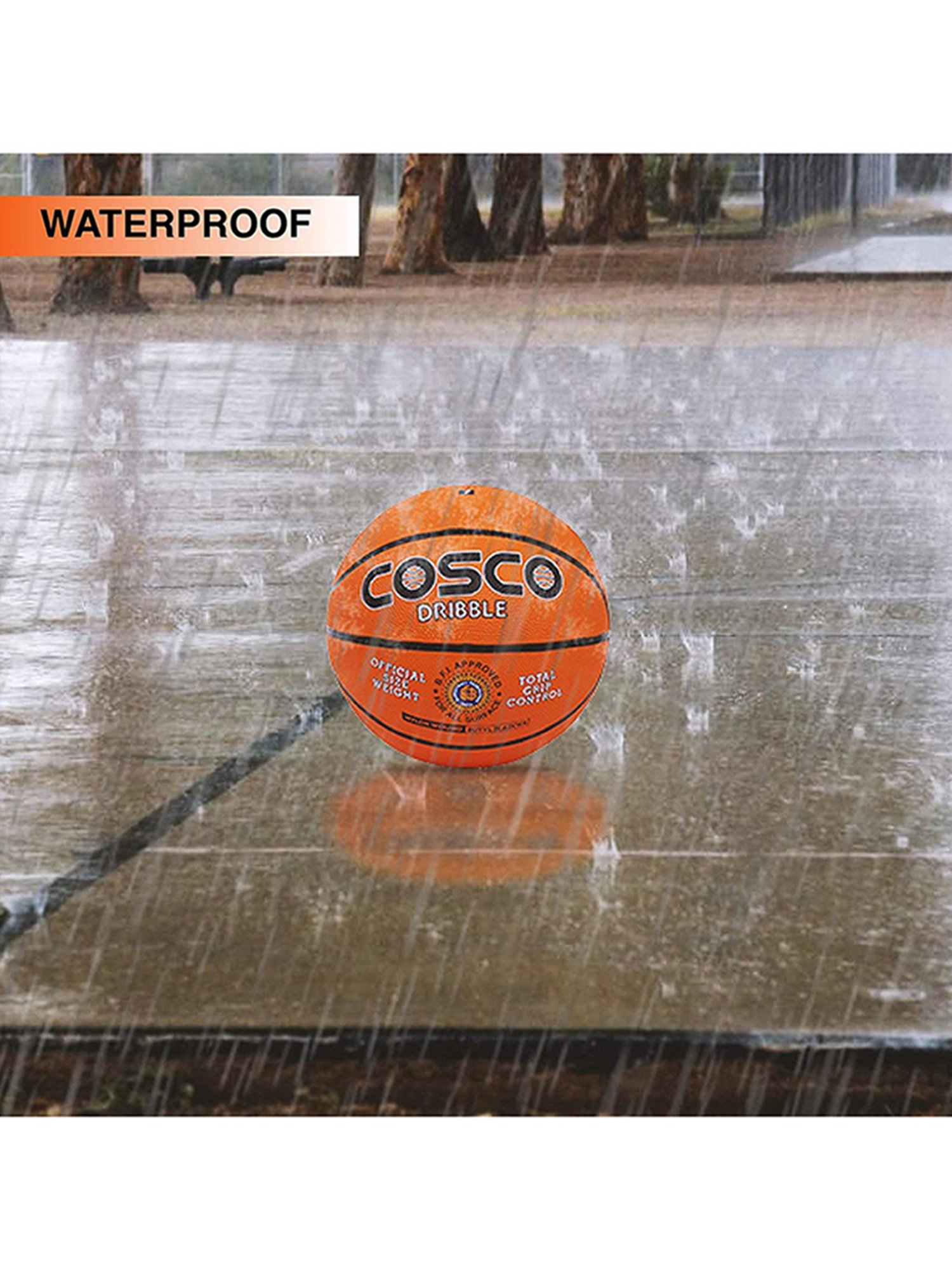 Cosco Rubber Basketball (Orange) Size - 7