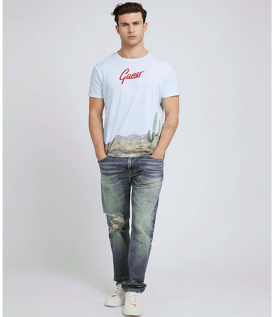 Guess Short-Sleeve Cactus Print Tee