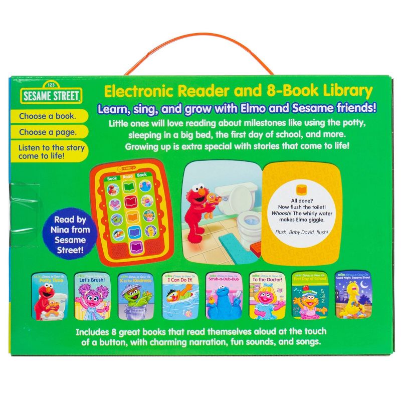 Pi Kids Sesame Street Sesame Stories to Grow On Electronic Me Reader Jr. 8-Book Library Boxed Set