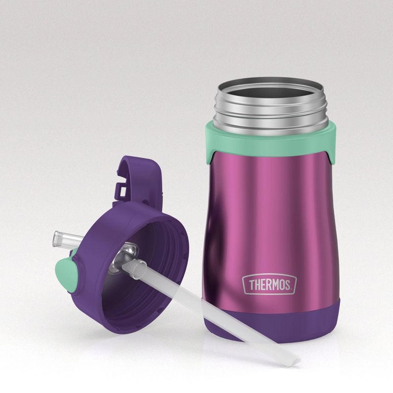 Thermos 10oz Stainless Steel Straw Bottle Purple