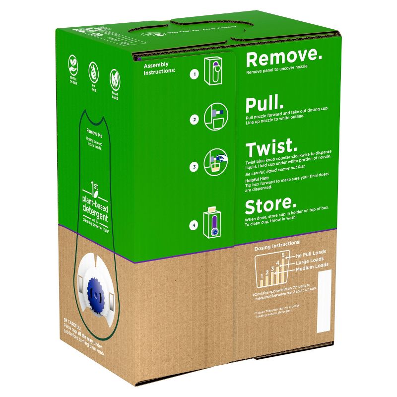 Tide Purclean Plant-based Honey Lavender Liquid Laundry Detergent Eco-Box HE Compatible - 105 fl oz