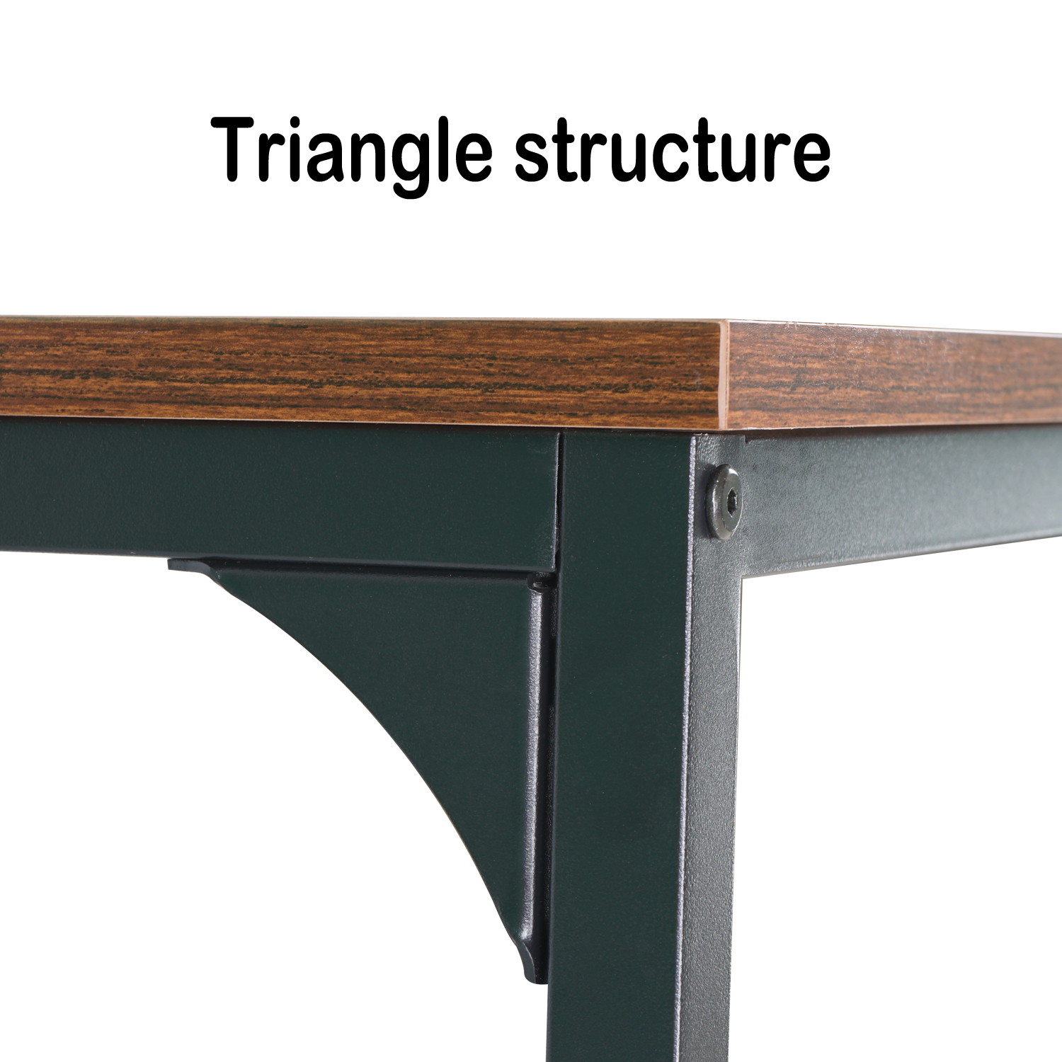 66'' L-shaped Desk Home Office Desk Computer Desk Gaming Desk Large Workstation with CPU Stand and Steel Structure