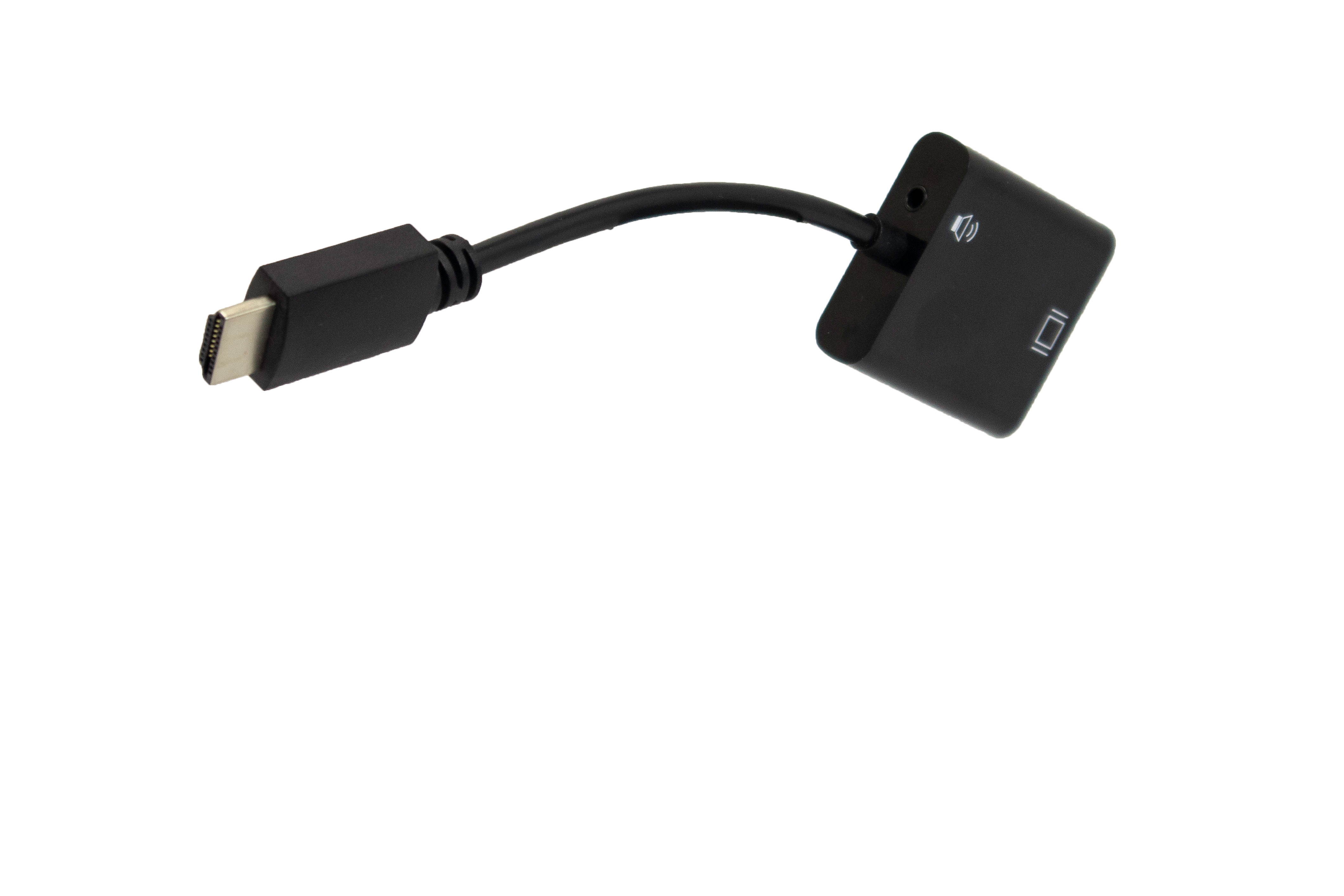 IAdea HDMI to VGA (Male to Female) Adapter with 3.5mm Audio. Compatible for Computer, Desktop, Laptop, PC, Monitor, Projector, Xbox, Roku, ChromeTV, Android, Windows,
