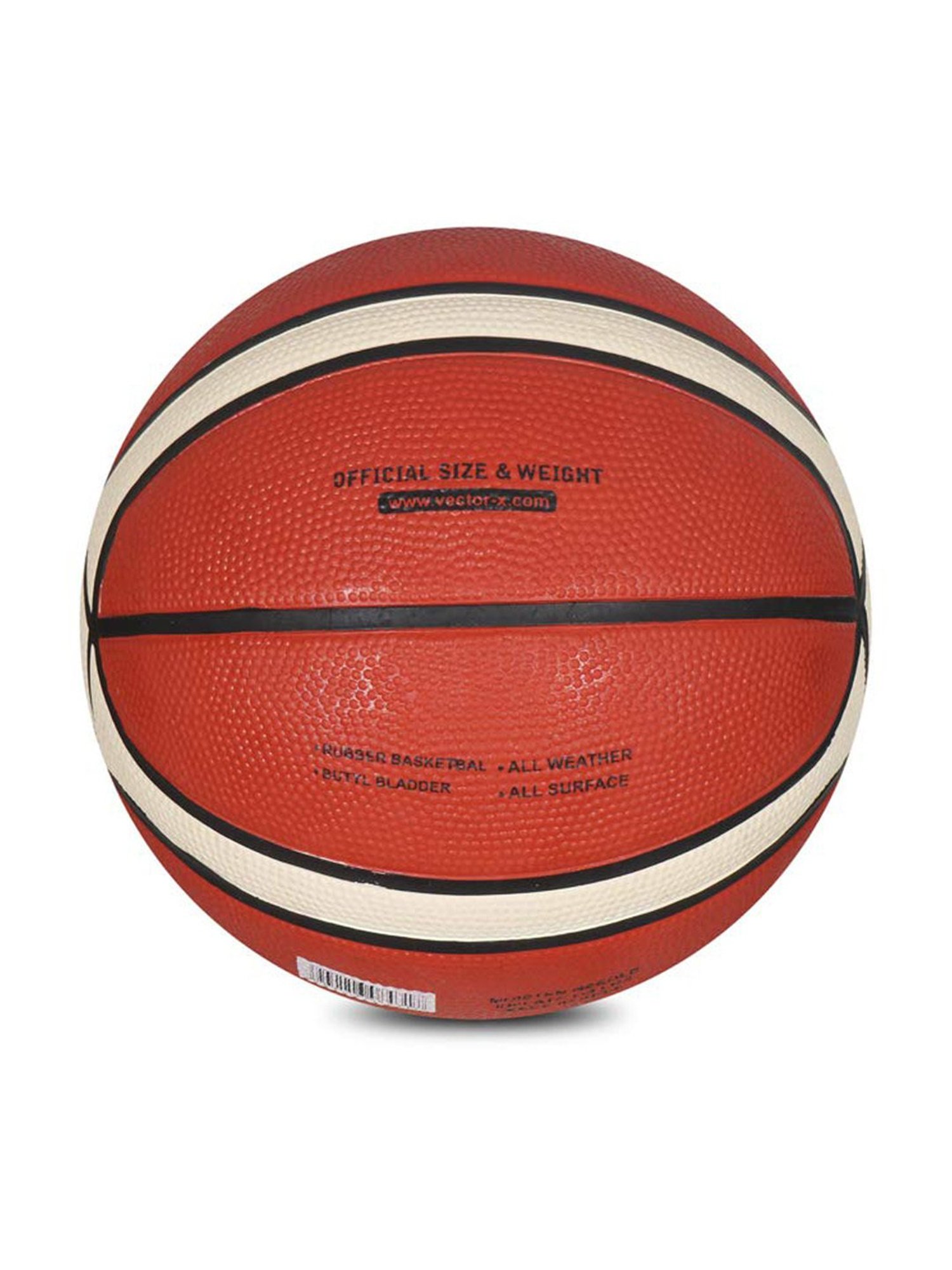 Vector X Supernova Brick Red Basketball - Size 6